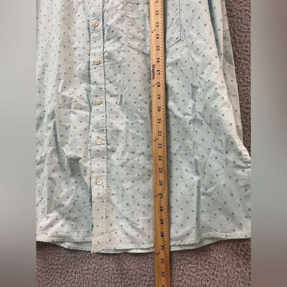 Goodfellow Shirt Button-up Long Sleeve Blue XXL Slim New - Picture 10 of 14